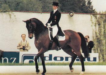 1995 Collect-A-Card Equestrian #119 Nicole Uphoff-Becker / Rembrandt Front